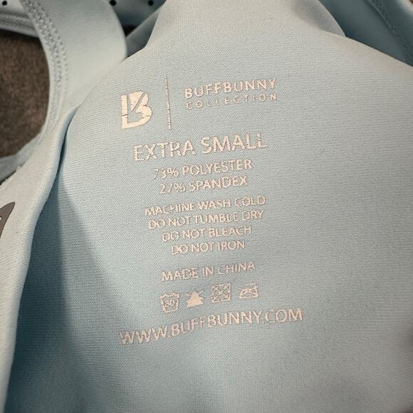 Buff Bunny Collection Cutout Crossover Back Sports Bra Women's X-Small Blue Gym - Picture 6 of 8